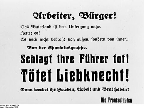 Konnten Frontsoldaten 1919 ein solches Druckerzeugnis erstellen? 